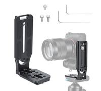 OTraki Camera Mount 38 mm Quick Release L Bracket with Quick Release Plate 1/4 & 3/8 Inch Screw, Vertical QR Plate, Universal DSLR Camera L-Bracket for Manfrotto DJI Nikon Canon Sony