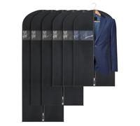 OTraki Clothes Covers Protector Bags, 6 Pack Dress Bags Covers Long Breathable Suit Covers for Hanging Clothes Foldable Garment Bags Dustproof Suit Covers for Men Women