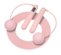 OTraki Cordless Jump Rope with Counter, Adjustable Smart Ropeless Skipping Rope with LCD Display, Women Ball-Weighted Jumprope Indoors for Improving Fitness In Small Spaces