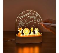OTraki Personalised Baby Night Light Childrens Night Light Christening Gifts for Girls Boy Bedroom Bedside LED Lamp Birthday Christmas for Toddler Newborn