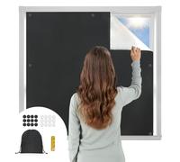 OTraki Magnetic Blackout Blinds 145 x 130cm Black Out Blinds No Drill for Fits Any Size and Shape Portable Blackout Curtains for Bedroom Nursery Loft Travel RV