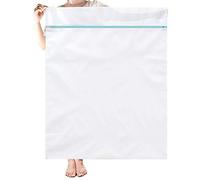 OTraki Mesh Laundry Bag with Durable Zipper for Delicates, Polyester, White, 1