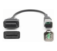 OTRCORIC 6 Pin ATV Adapter Motorcycle 6pin OBD Cable for for BRP Moto ATV UTV Bike Clut to OBD2 OBDII Motorcycle Diagnostic Connector