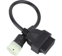 OTRCORIC 6pin kawasaki OBD Adapter Fit for Motorcycle 6 pin to 16pin Obdii Diagnostic Tool Cable Connector Work with kawasaki motorbike