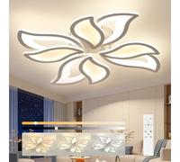 OTREN LED Ceiling Light 68CM 48W Dimmable with Remote Control Modern Petals Chandeliers for Living Room Bedroom Kitchen Dining Room