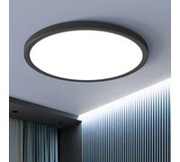OTREN LED Ceiling Light Round 48W, 4800LM Urtra-Thin Flush Ceiling Lamp, Daylight White 6500K, IP44 Waterproof Bathroom Lights for Living Room, Kitchen, Bedroom, Office, Ø40cm