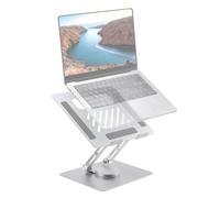 OTREST Laptop Stand for Desk,360° Swivel Computer Stand,Aluminum Alloy macbook stand, Foldable Ergonomic Laptop Riser,Compatible with MacBook Air/Pro Lenovo Razer, All 10"-16" Notebooks, CP02S
