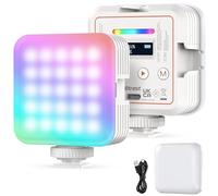 OTREST RGB61 Magnetic RGB Video Light, 6W Portable Small LED Camera Light with 360° Full Color 2500K-8500K CRI97+ 20 Scenes 2000mAh Battery Cold Shoes Video Recording Photography Selfie Lighting