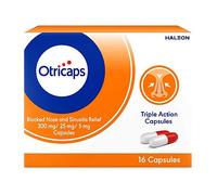 Otricaps Blocked Nose and Sinusitis Relief 300mg/25mg/5mg Capsules - 16 Capsules