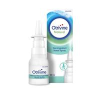 Otrivine Nasal Spray, Natural Decongestant for Blocked Nose Relief in Cold and Flu, with Eucalyptous, 20ml