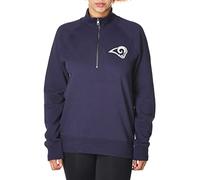 OTS NFL Los Angeles Rams Womens NFL Women's Fleece 1/4-Zip Foil PulloverNFL Women's Fleece 1/4-Zip Foil Pullover, Logo, Medium