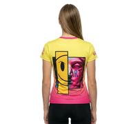 Otso Emoji Glow-up Short Sleeve T-shirt Yellow,Pink L Woman
