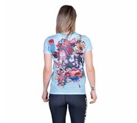 Otso One Piece Fishman Straw Hat Crew Short Sleeve T-shirt Blue L Woman