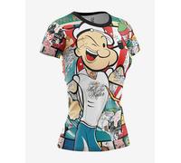 Otso Popeye Short Sleeve T-shirt intense red blue Women - S