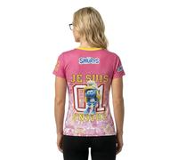 Otso Smurfs Hugs Short Sleeve T-shirt Pink M Woman