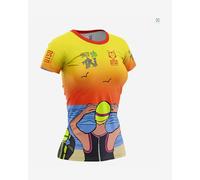 Otso Time Short Sleeve T-shirt dark yellow orange Women - S