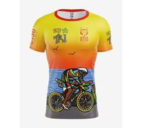 Otso Time Short Sleeve T-shirt dark yellow orange - XL