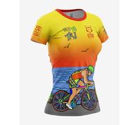 Otso Time To Tri Bike Short Sleeve T-shirt Orange S Women