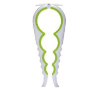 Otstar Jar Opener Bottle Opener and Ring Pull Can Opener for Weak Hands, Elderly, Arthritis and Anyone with Low Strength (White and Green)