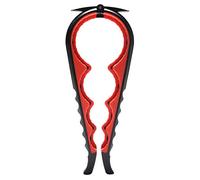 Otstar Jar Opener Bottle Opener and Ring Pull Can Openers for Weak Hands, Elderly, Arthritis and Anyone with Low Strength (Black and Red)