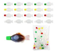 OTSUMAMI TOKYO Japanese Fish-Shaped Sauce Containers - 40 Count (2 Packs of 20) - Soy Sauce Bottles - Mini Condiment Containers for Bento Lunch Boxes - Made in Japan - 3ml per Bottle
