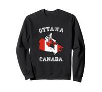 Ottawa Canada Classic Canada Flag Map Design Sweatshirt