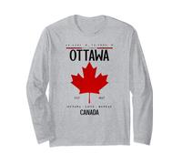 Ottawa Canadian Flag Long Sleeve T-Shirt