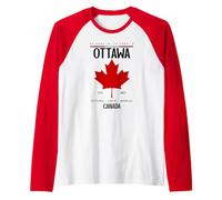 Ottawa Canadian Flag Raglan Baseball Tee