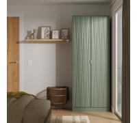Ottawa Ready Assembled 2 Door Wardrobe in Reed Green - Welcome Furniture | TJ Hughes
