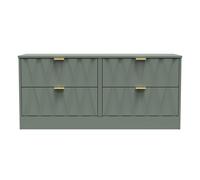 Ottawa Ready Assembled 4 Drawer Bed Box in Reed Green - Welcome Furniture | TJ Hughes
