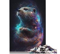 Otter Animal Wild Puzzle Jigsaws 500 Pieces for Adults Puzzles for Teenagers Gifts Funny Jigsaw Puzzles 500pcs (52x38cm)