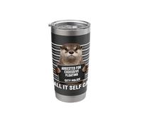 Otter Arrested for Excessive Floating I Call It Self Care Stainless Steel Insulated Tumbler