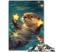 Otter Baby Jigsaw Puzzles for Teenagers 2000 Pieces,Pattern Assembly Fun at Home Activities,Birthday Present,Travel Gifts (70X100cm)