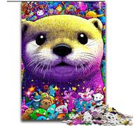 Otter Baby JigsawPuzzle 1000 Pieces for Adults, Fun Games Every Piece Is Unique - Challenging Family Fun Game (26x38cm)