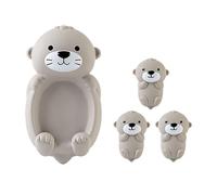 Otter Bath Toy Family Set,Interactive Water Toys with One Big Toy and Three Little Toys,Sealed Floating Bath Toy,Gift for Boys and Girls Have Fun Bath Time Adventure