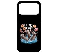 Otter Chaos Funny Bagel Fighting Sea Otters Pun Animal Lover Case for iPhone 17 Pro Max