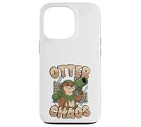 Otter Chaos Kawaii Animal Pun Funny Cute Case for iPhone 13 Pro
