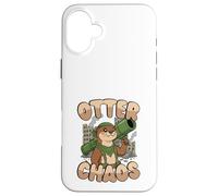 Otter Chaos Kawaii Animal Pun Funny Cute Case for iPhone 16 Plus