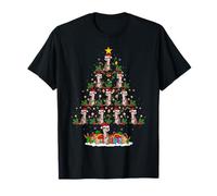 Otter Christmas Tree Lights Decor Funny Otter Animals Xmas T-Shirt