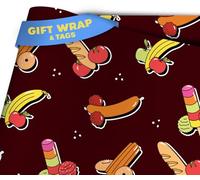 Otter Dotter Funny Gift Wrap | Rude Wrapping Paper | Ideal For Bachelorette Party | Womens Birthday | Mom Aunt Daughter Friend | Dark Theme (2 sheet)