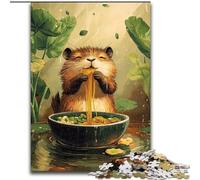 Otter Eating Noodles 1000 Piece Jigsaw Puzzles for Adults & Teens, Art Interesting Stress Reduction Wishlist with Santa Claus for Age 14 (50x75cm)