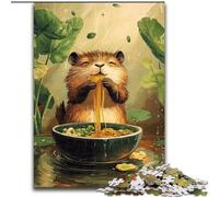 Otter Eating Noodles 1000 Piece Jigsaw Puzzles for Teenagers Gifts, Stress Reliever Difficult Challenge for Home Decoration for 14+ (26x38cm)