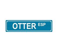 Otter Esp Animal Vintage Aluminum Sign Street Sign Bar Cafe Garage Cave Home Room Wall Bathroom Farmhouse Garden Porch Patio Decor, 4X16 Inch