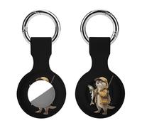 Otter Fishing Funny GPS Cases Holder with Key Chain Ring Protective Cover Compatible with Airtag 1PCS
