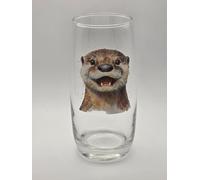 Otter Gift Safari Glass Tumbler. Drinking Glass. Otter Lovers. Otter Gift