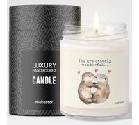Otter Gifts - Luxury Soy Wax Candle - Vanilla, Jasmine, Sugared Almond - Makester