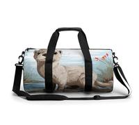 Otter Gym Bag for Travel Sports Lightweight Mini Duffel Bags with Shoes Compartment for Training