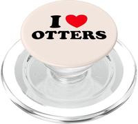 Otter Heart Funny Cute Favorite Sea River Water Animal Fan PopSockets PopGrip for MagSafe
