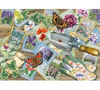 Otter House Flower Seed Packets 1000 Piece Jigsaw Puzzle Gift for Adults | Gardening Themed Puzzle by Fiona Osbaldstone | Large Landscape Puzzle 38x52cm