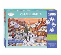 Otter House Gift 1000 Piece Jigsaw Puzzle - Christmas Village Lights
